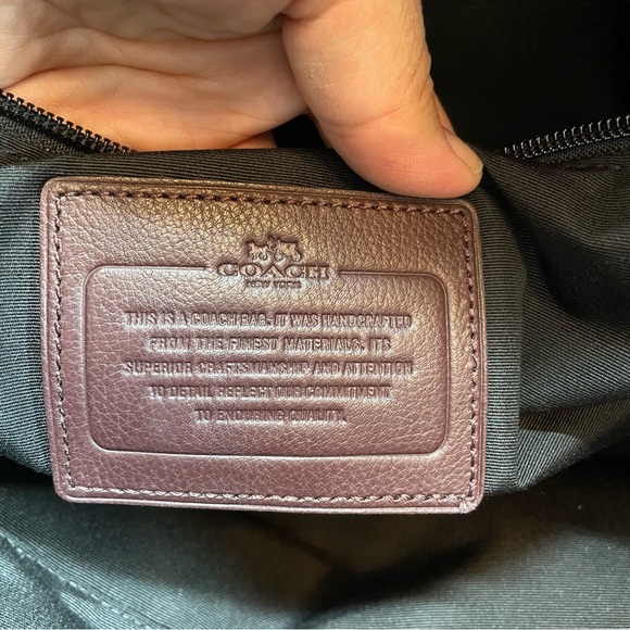 COACH Hudson Commuter Brown Leather briefcase laptop Bag F71701 - Picture 6 of 9